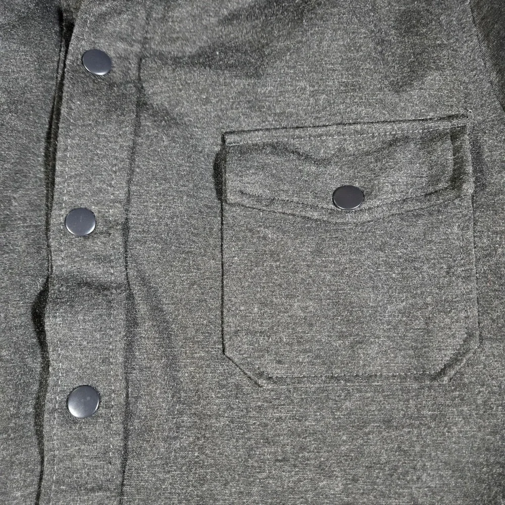 Civil‎ Society Bennett Knit Shirt Jacket, Color Dark Heather Gray, Size XLarge